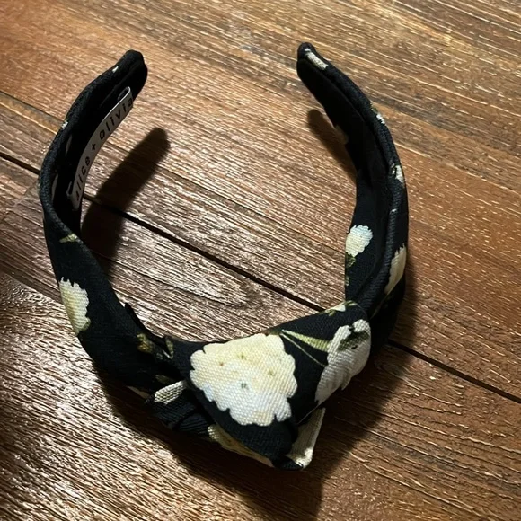 Alice + Olivia women black floral belle headband lele-sadoughi-headbands-one-  main image 4
